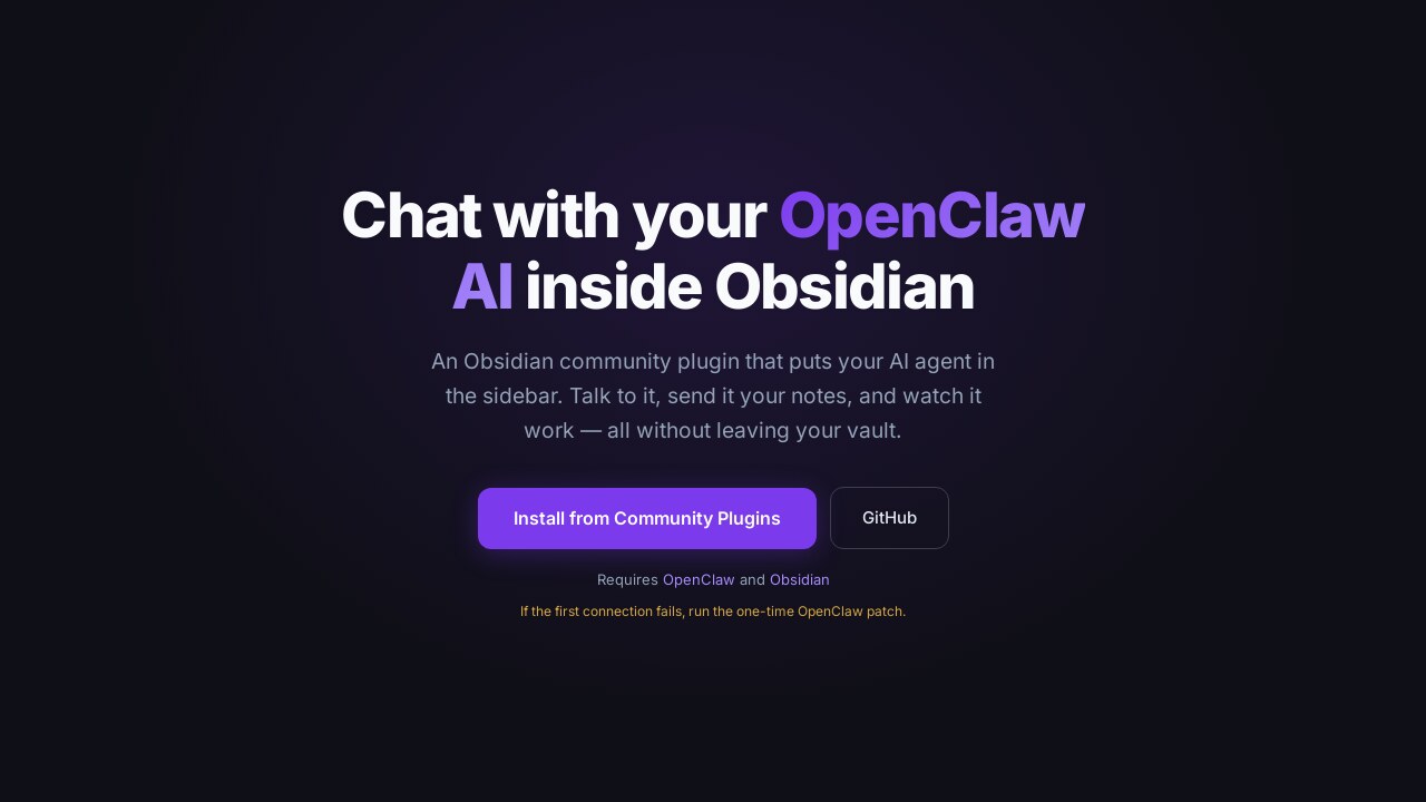 ObsidianClaw preview